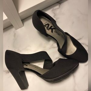 Anne Klein sneaker stacked heel shoe